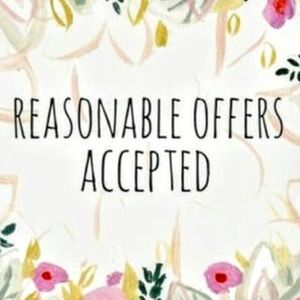 Reasonable Offers Accepted